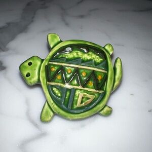 Vintage Ceramic Turtle Outlet Protector Decor Piece